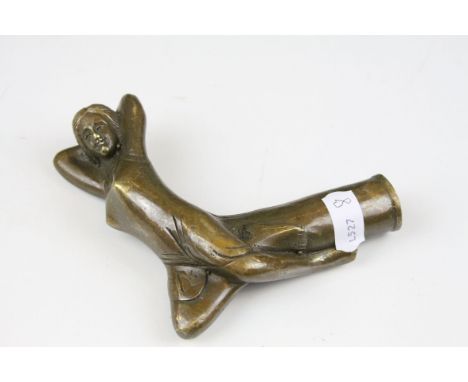 Erotic Brass Walking Stick Handle