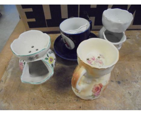 Collection of Twenty Early to Mid 20th century Ceramic Shaving Mugs together with a Moustache Cup &amp; Saucer