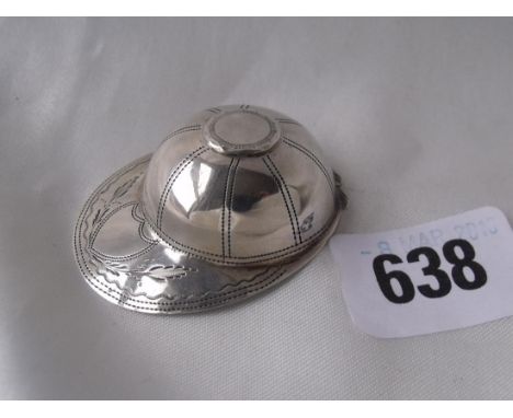 Georgian jockey cap caddy scoop Birm 1799 by IT 8g  