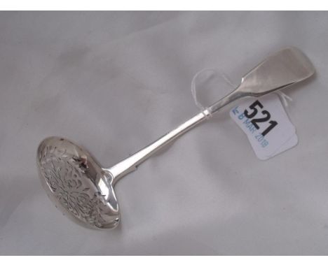 Victorian fiddle pattern sifter ladle Lon 1841 by HH 35g  