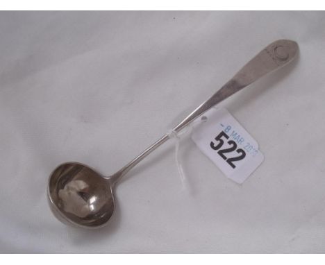 A Georgian Scottish Celtic point cream ladle Edin by RK    23g         