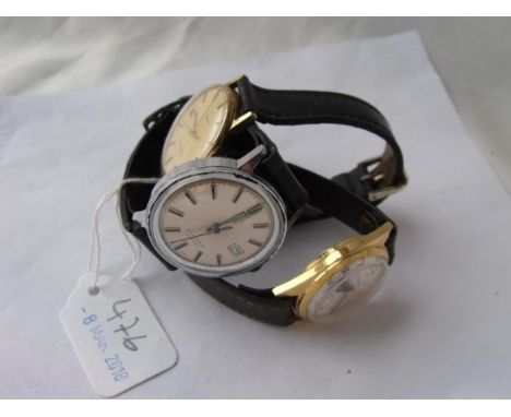 Timex gents auto wrist watch  and 2 others    