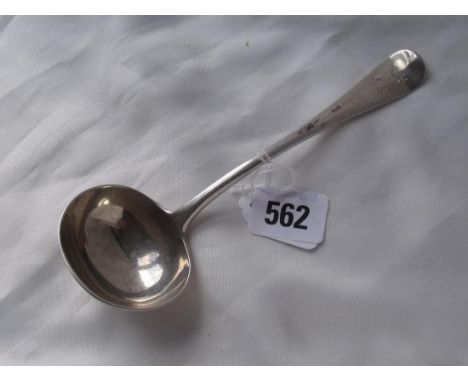 Victorian oe pattern sauce ladle Lon 1877 by GA 70g  