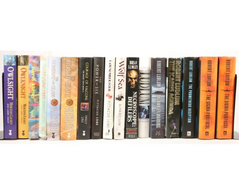 A collection of one hundred and seven hardback first edition novels, consisting of high fantasy and military, from the author