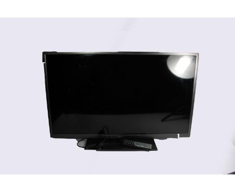 A 40" Hitachi Television, model 40HXC06UB with remote control, together with a Focalpoint Fires model 475 electric stove, a p