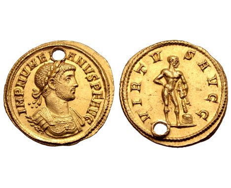 Numerian AV Aureus. Rome, AD 284. IMP NVMERIANVS P F AVG, laureate and cuirassed bust right / VIRTVS AVGG, Hercules standing 