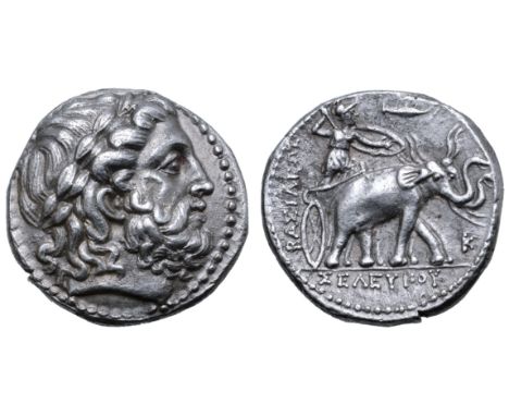 Seleukid Empire, Seleukos I Nikator AR Tetradrachm. Susa, circa 295-281 BC. Laureate head of Zeus right / ΒΑΣΙΛΕΩΣ ΣΕΛΕΥΚΟΥ, 