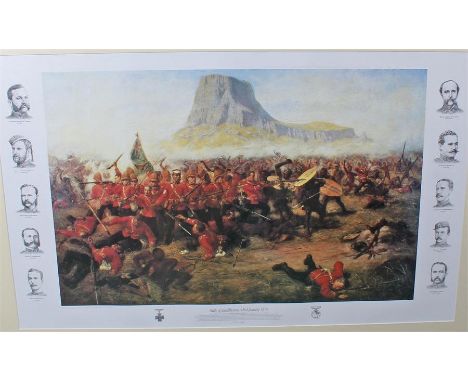 A Zulu war print, Battle of Isandlwana 