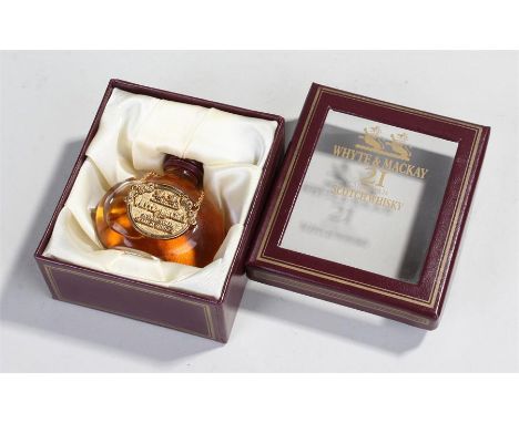 Whyte and Mackay 21 year old Scotch Whisky, cased miniature bottle