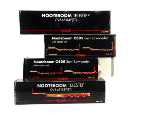 WSI Collectibles 1:50 Nooteboom Trailers &amp; Tractor Units, No.9781 Universal KNT Iveco Stralis 6x4 Telesteptrailer, No.957