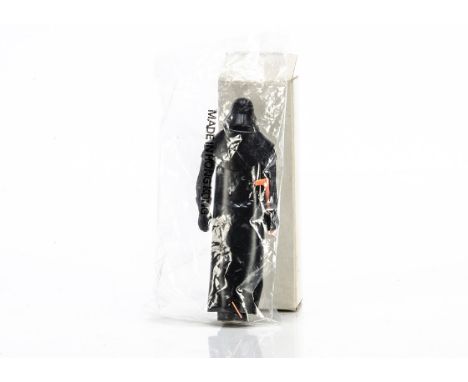Vintage Star Wars Mail-Away Darth Vader Action Figure, sealed in Hong Kong baggie, plain white card box, E, tip of saber fall