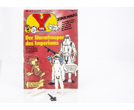 Vintage Star Wars YPS Comic With Hoth Stormtrooper, issue #510 of YPS German children's comic with Hoth Stormtrooper, double 