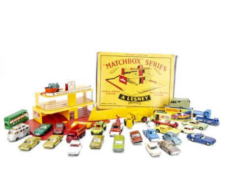 Matchbox &amp; Other Small Scale Diecast, including 1-75 Series (19), HotWheels Redlines (2), Husky (2), Major Pack Dinkum Du