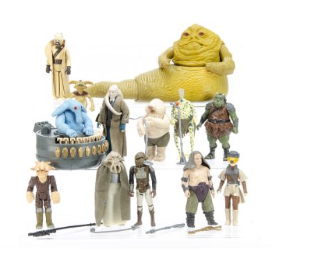 Vintage Star Wars Jabbas Palace Action Figures, Ree Yees, Rancor Keeper, Squid Head, Lando Skiff Guard, Leia Boushh, Max Rebo