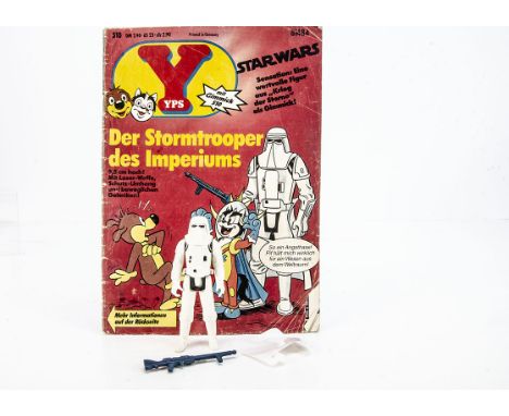 Vintage Star Wars YPS Comic With Hoth Stormtrooper, issue #510 of YPS German children's comic with Hoth Stormtrooper, smooth 