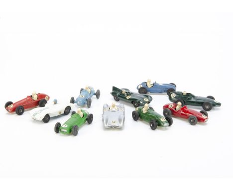 Crescent Toys Grand Prix Racing &amp; Sports Car Set, full run of all ten Crescent racing cars, issued 1956-60, comprising 12