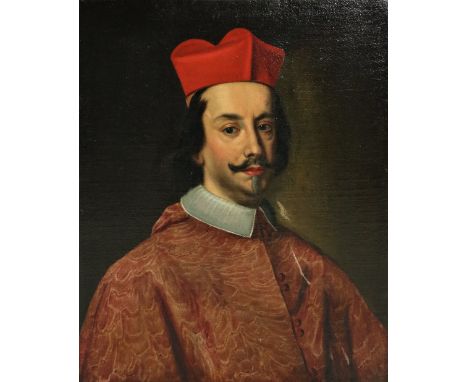 Circle of Jacob Ferdinand Voet (Antwerp 1639-89)"Portrait of Cardinal Federico II Borromeo, half-length, seated,"  O.O.C., 72