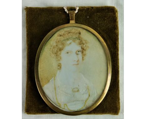 Late 18th Century / 19th Century Anglo Irish School"Lady Caroline Ponsonby, daughter of Frederick Ponsonby, 3rd Earl of Bessb