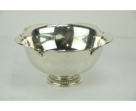 An Edwardian Irish silver Rose Bowl, by Sharman D. Neill, Donegall Place, Belfast, c. 1913, the shaped and decorative rim ove