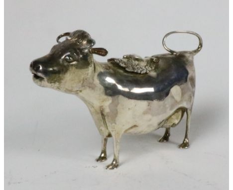 An 18th Century style silver Cow Creamer, by Richard Comyns, London c. 1971, 11.5cms (4 1/4") high, approx. 5 ozs. (1)