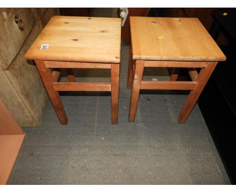 Pair of Pine Lamp Tables 