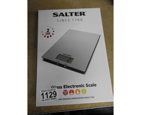 Boxed Salter Electronic Scales 