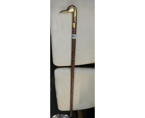 Walking Stick with Duck Handle 