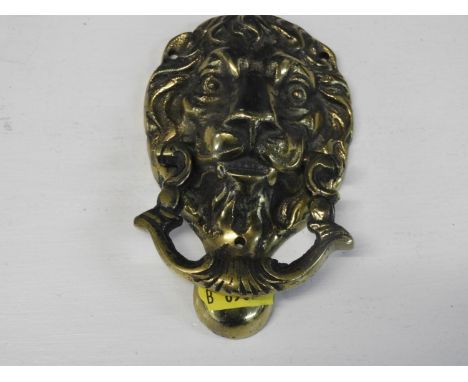 Lion Mask Door Knocker 