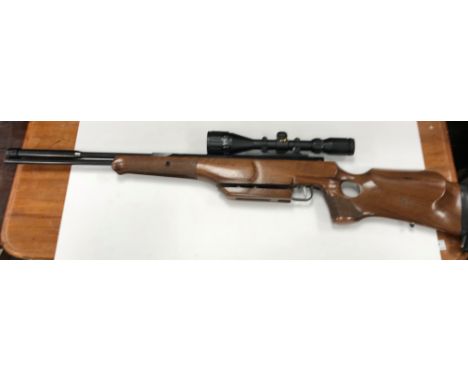 A Theoben Imperator SLR 83 .177 air rifle with BSA Essencial telescopic sight CONDITION REPORTS Please note - Catalogue error