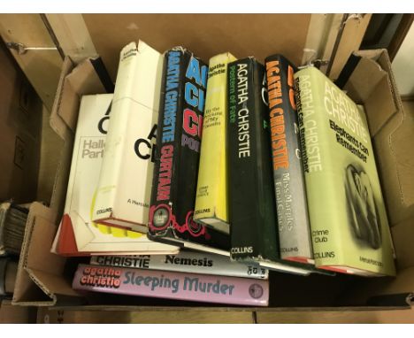A collection of 23 various AGATHA CHRISTIE titles, Crime Club editions, including "Sleeping Murder", "A Caribbean Mystery", "
