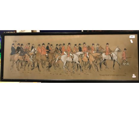 AFTER SNAFFLES (CHARLES JOHNSON PAYNE) "The Glad Throng Goes Laughing Along", heightened chromolithograph, published April 2n