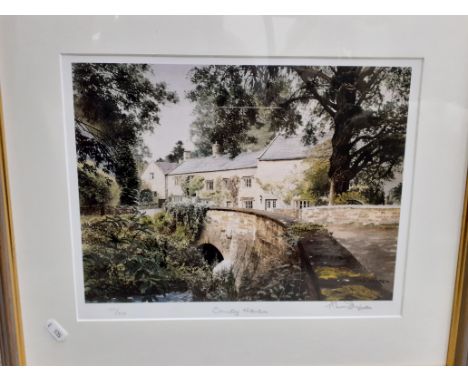 AFTER ALAN INGHAM "Country haven" colour print limited edition 120/500, another "Winter's magic", another "The homestead" and