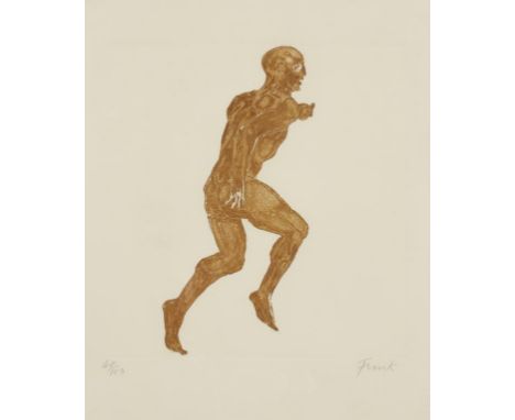 •DAME ELISABETH FRINK (1930-1993) "Man", signed in pencil to the margin and numbered 48/100, printed at Kelpra Studio with th