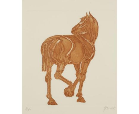 •DAME ELISABETH FRINK (1930-1993) "Horse", signed in pencil to the margin and numbered 8/100, printed at Kelpra Studio with t