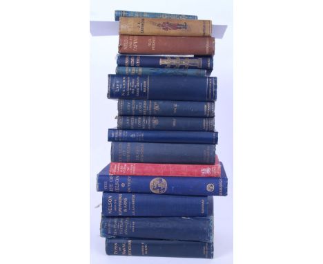 A collection of 15x antiquarian books, all relating to Lord Admiral Nelson or the Battle Of Trafalgar. Many first editions. T