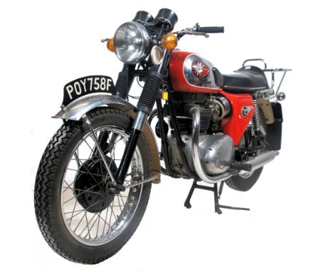 &nbsp;A vintage classic 1968 A65L BSA Lightning Motorcycle. Registration number POY 758F. First registered 14th March 1968, f