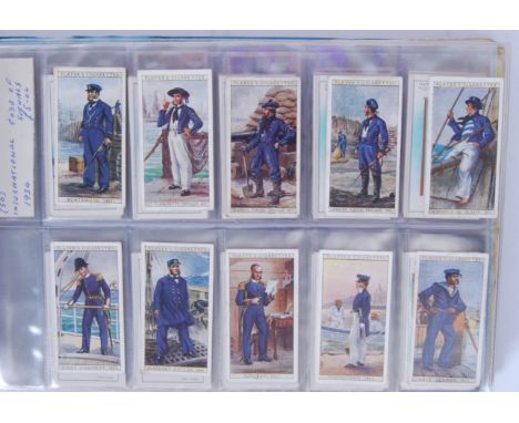 An album of assorted vintage Cigarette Cards - mostly relating to Nelson or of Naval interest. Comprising of: Leaders, Wills 