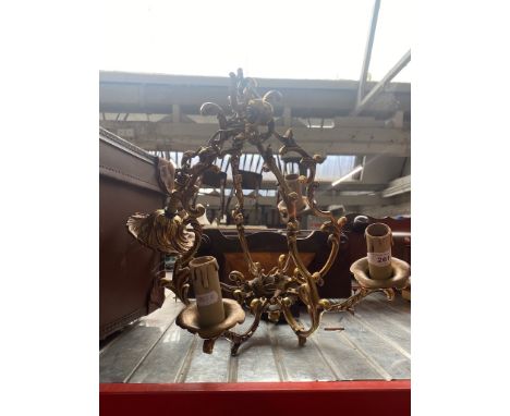 A French brass light fitting 
