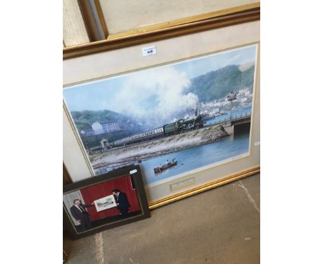 Don Breckon, signed limited edition print, 630/650 framed and glazed with presentation photo 