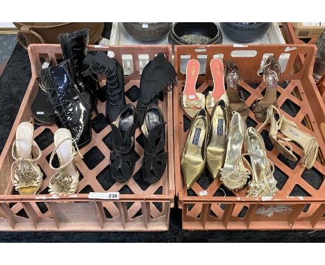 LADIES SHOE COLLECTION INCL. JIMMY CHOO, VERSACE, DIOR WITH OTHER DESIGNER MAKES INCL. FENDI (9 PAIRS IN TOTAL) The Jimmy Cho