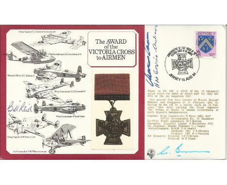 DM3 Award of the Victoria Cross to Airman Signed 2 Victory Cross Holders. 15 Aug 84 Commemorating The First Award of the Vict