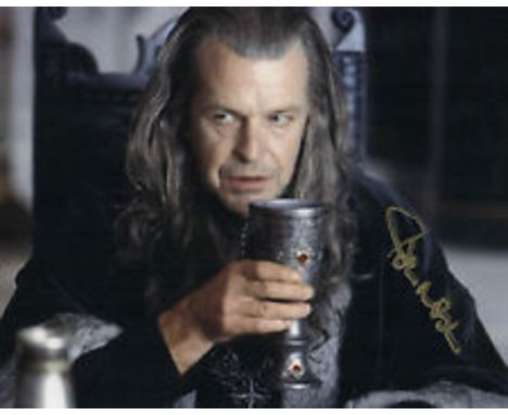 Lord of the Rings John Noble 10" x 8" colour from Lord of the Rings and clearly signed by John Noble in silver marker. Good c