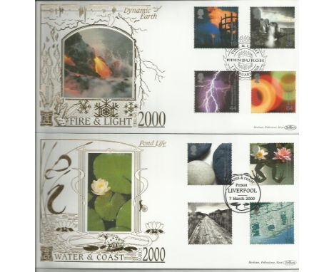 16 Benham 22ct Gold Official FDCS including - Royal Portrait official Benham 22ct gold FDC with Liverpool postmark. Sir Alexa