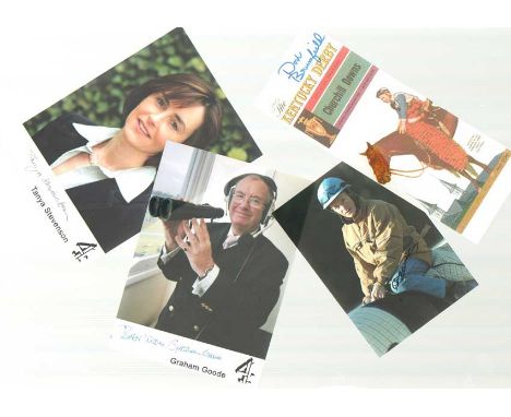 Horse Racing Autographs 35+ signed photos, covers, race cards nicely presented in an album includes Don Brumfield, Pat Eddery