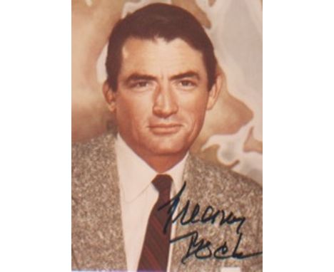 Gregory Peck. Sepia p/c portrait. Excellent. Est £30-35