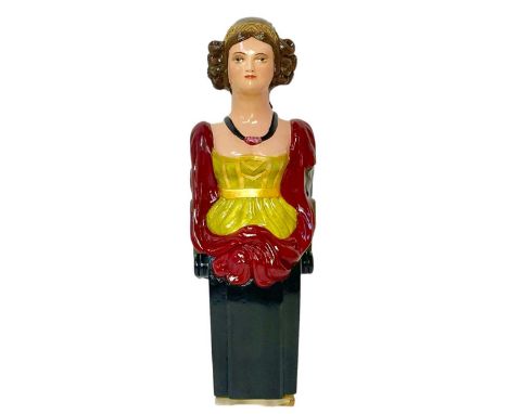 Donna Jannina, A carved ship's figurehead by Charles Moore. One third in size of the original, the carver from St. Mawes was 