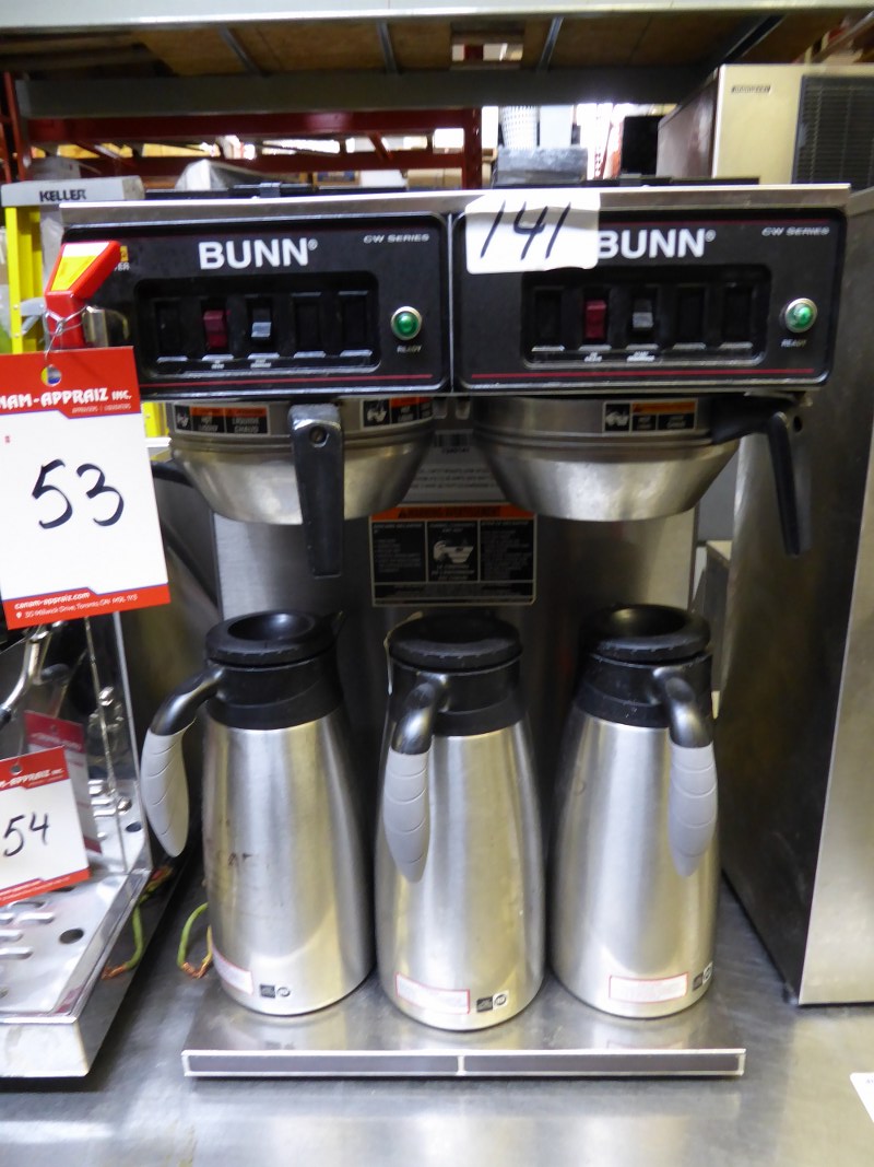 BUNN O MATIC CW SERIES COMMERCIAL DUAL COFFEE BREWING MACHINE