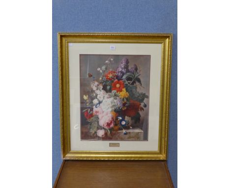 A Moise Jacobber print, Blossoms, frame