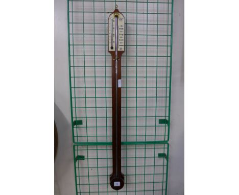 A Comiti of London mahogany stick barometer 