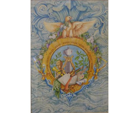 David Vale, Cockatoos, screen print and David Vale, watercolour, both framed